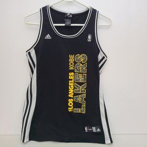 Womens Medium-Adidas Lakers 24 NBA 4her Kobe Bryant Basketball Jersey Tank-Black